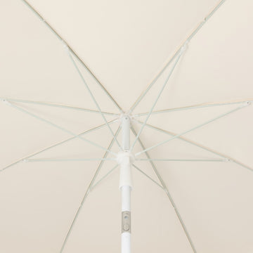 Mariner 6.5 ft. Classic Cottage Fringe Tassel Market Beach Umbrella